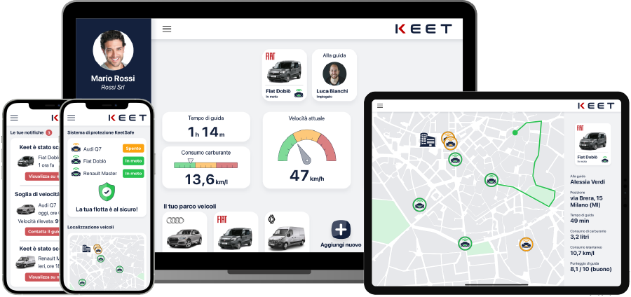 Keet - Il miglior software di gestione della flotta aziendale